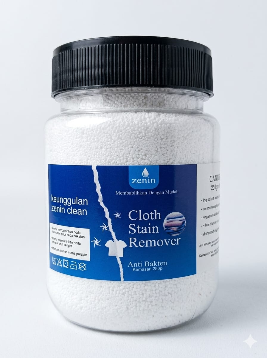 Zenin Cloth Stain Remover Serbuk Pembersih Noda Pakaian
